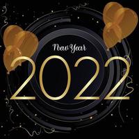 New Year 2022 Background Template Design vector