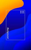 Modern abstract gradient wave dark blue sea background template vector