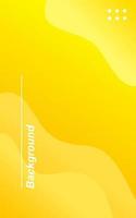 Modern abstract gradient yellow wave background template vector