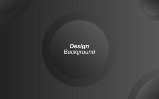 Modern abstract gradient black ball background template vector