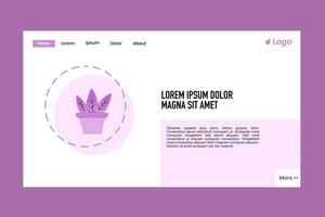 Simple nature purple landingpage website Template Background vector
