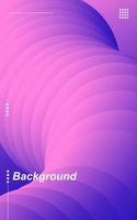 Round wave abstract background template vector