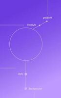 Modern abstract line purple background template vector