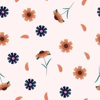 Floral seamless pattern for textile, wrapping paper and any surfaces. vector