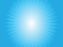 Blue Sunburst Bright Angelic Light Rays Background vector