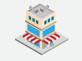 Isometric design for shop vector