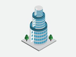 new tower Isometric design vector