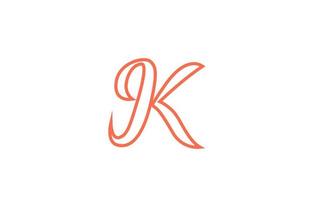 K alphabet letter logo icon. Creative design for company and business vector