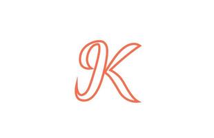 K alphabet letter logo icon. Creative design for company and business vector