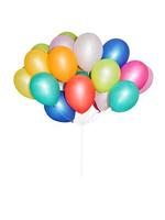 Colorful balloons isolated photo