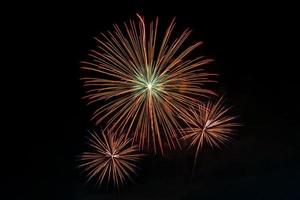 Colorful fireworks for background photo