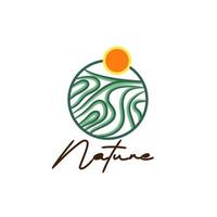 leaf nature logo and symbol for sign environment industry vector