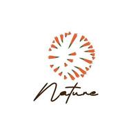 leaf nature logo and symbol for sign environment industry vector