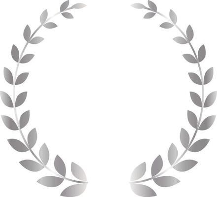 Silver laurel wreath