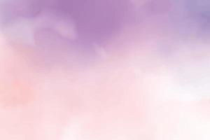 beautiful cotton candy twilight sky watercolor background vector