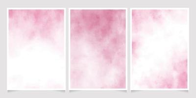 Fondo de acuarela de papel mojado rosa para invitación de boda o diseño de plantilla de tarjeta de cumpleaños colección 5x7