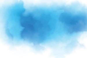 blue watercolor liquid cloudy blue sky background vector