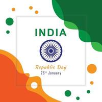 diseño de plantilla de celebración del día de la república de india