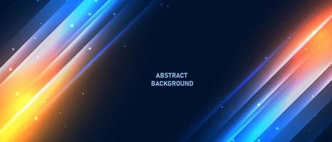 Abstract futuristic background with glowing light effect. vector