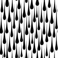 Water drop seamless pattern. Geometric abstract background with droplets. Stylish funky water-drop  organic shape texture. vector