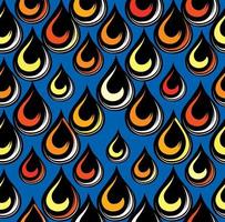 Water drop seamless pattern. Geometric abstract background with droplets. Stylish funky water-drop  organic shape texture. vector