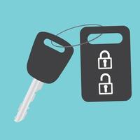 Car key in flat style. Vector