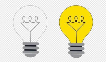 Lightbulb icon. Bulb, lamp icon. Idea sign. Vector