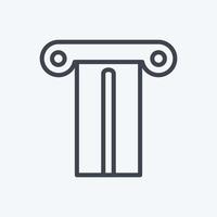 Icon Pillar - Line Style- Simple illustration, Good for Prints , Announcements, Etc vector