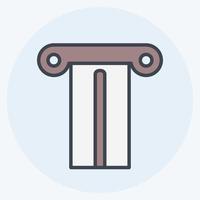 Icon Pillar - Color Mate Style- Simple illustration, Good for Prints , Announcements, Etc vector