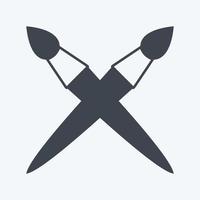 Icon Brushes - Glyph Style- Simple illustration, Good for Prints , Announcements, Etc vector