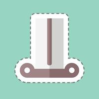 Sticker Column, Line Cut - Simple illustration, Good for Prints , Announcements, Etc vector