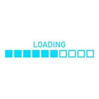 Loading on white background vector