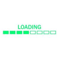 Loading on white background vector