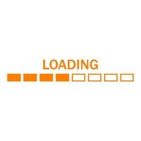 Loading on white background vector