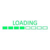 Loading on white background vector