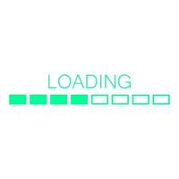 Loading on white background vector