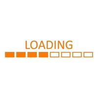 Loading on white background vector