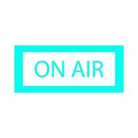 On air on white background vector