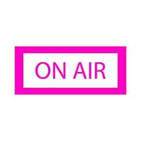 On air on white background vector