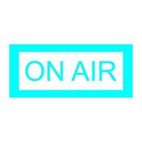 On air on white background vector