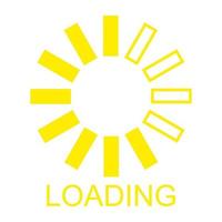 Loading on white background vector