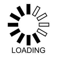 Loading on white background vector