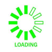 Loading on white background vector