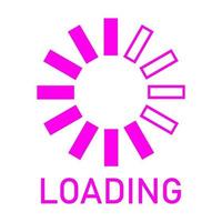 Loading on white background vector