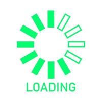 Loading on white background vector