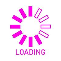 Loading on white background vector