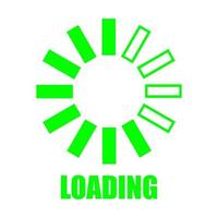 Loading on white background vector