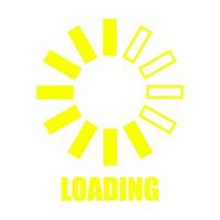 Loading on white background vector