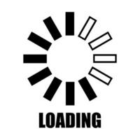 Loading on white background vector