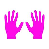 Hands on white background vector